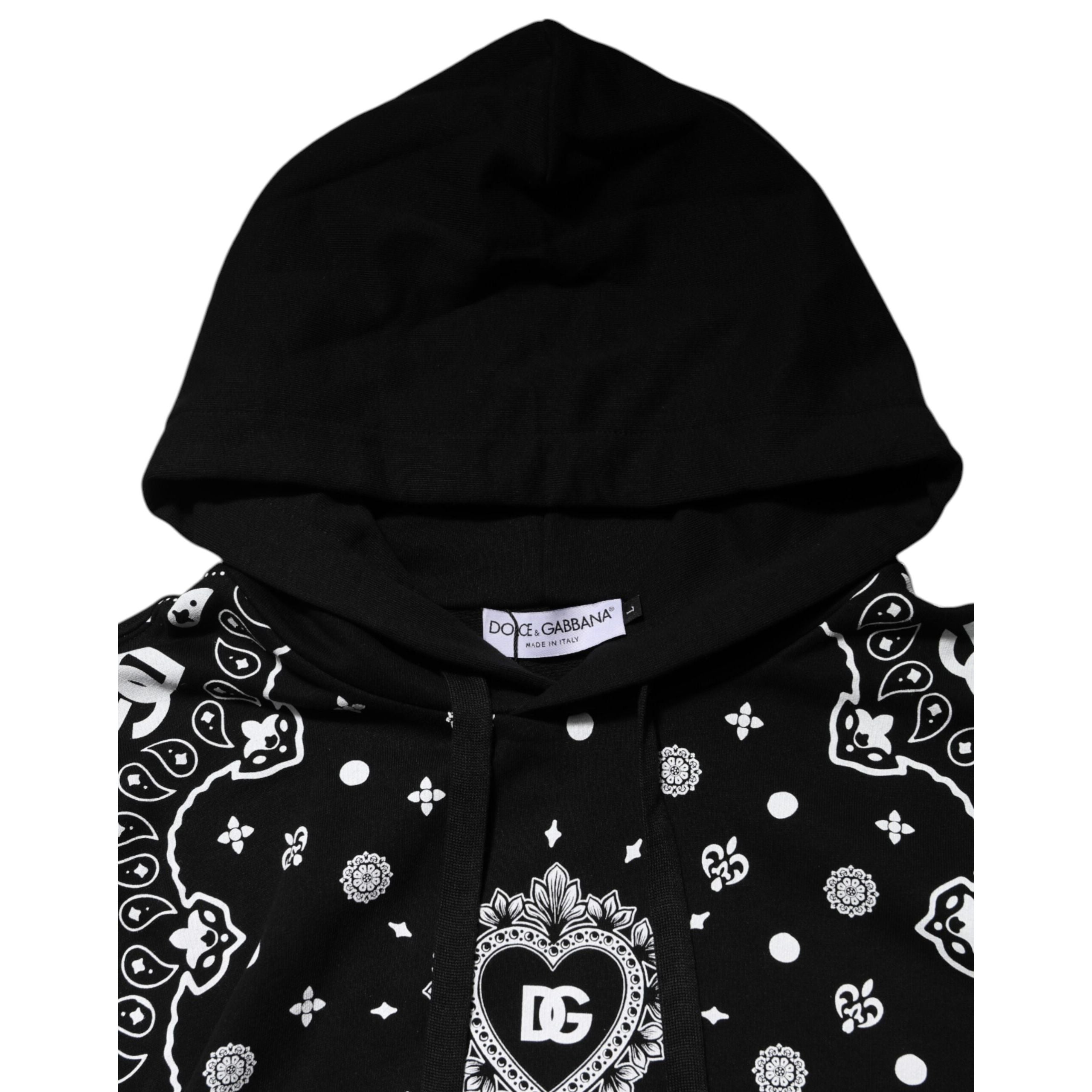 Dolce & Gabbana Hanorac cu glugă și bandană neagră