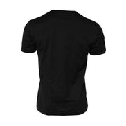Tricou Dolce & Gabbana negru, din bumbac, cu guler rotund, imprimeu coroana DG King