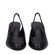 Max Mara Black Leather High Heel Pumps