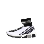 Dolce & Gabbana White Black Sorrento Socks Sneakers