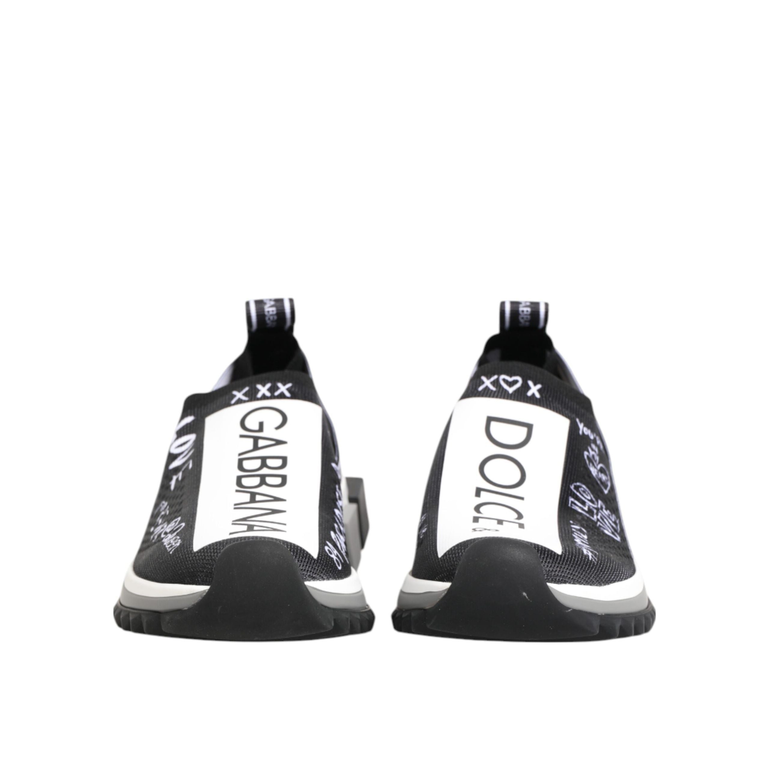 Pantofi Sport Dolce & Gabbana Sorrento Low Top Negru Alb