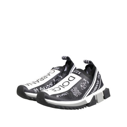 Pantofi Sport Dolce & Gabbana Sorrento Low Top Negru Alb