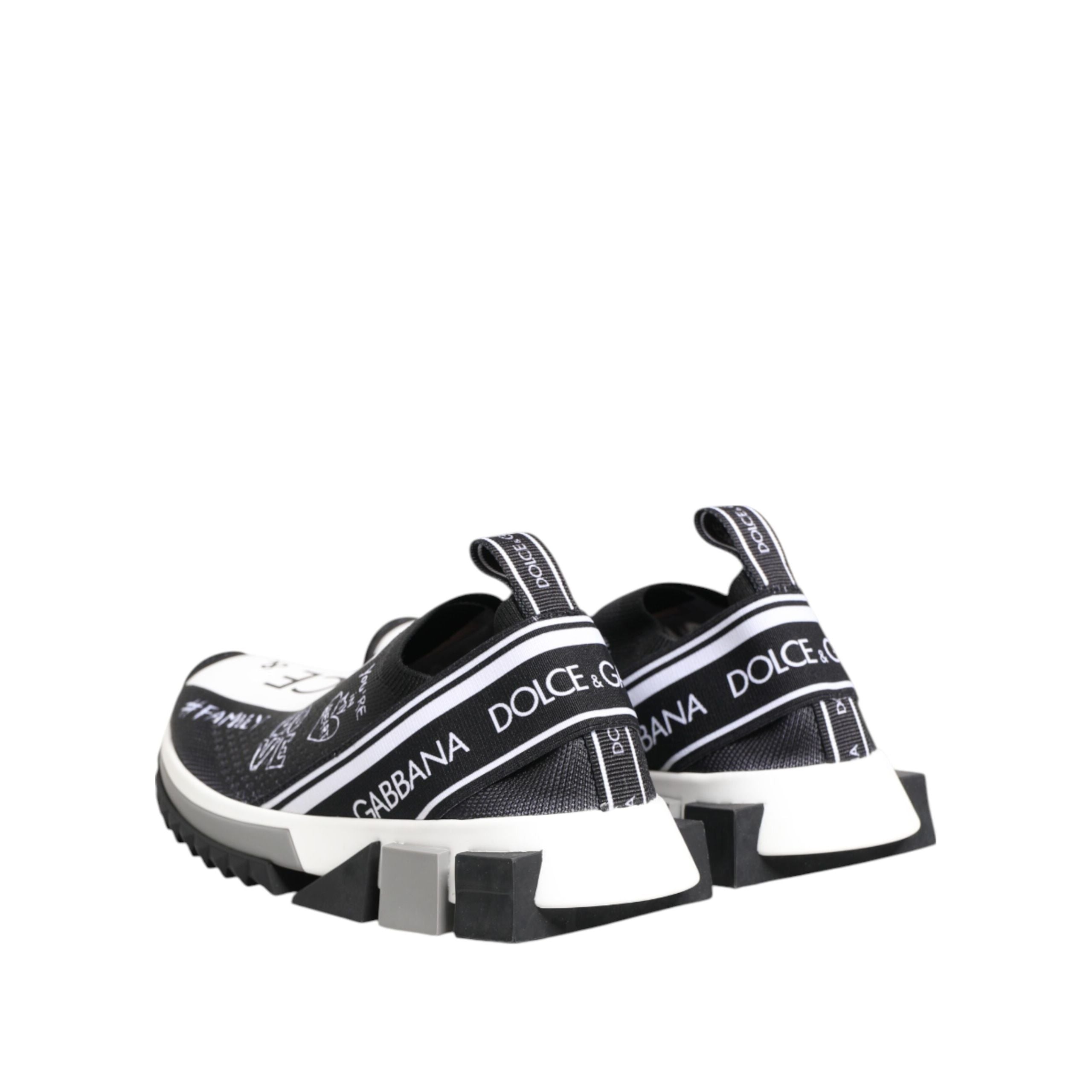 Pantofi Sport Dolce & Gabbana Sorrento Low Top Negru Alb