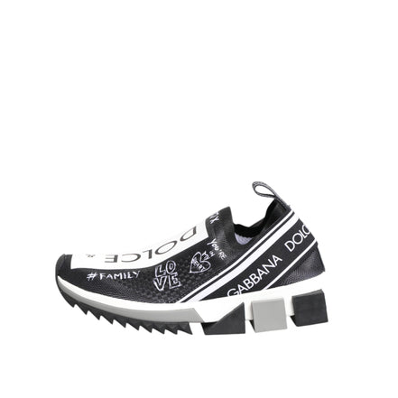 Pantofi Sport Dolce & Gabbana Sorrento Low Top Negru Alb