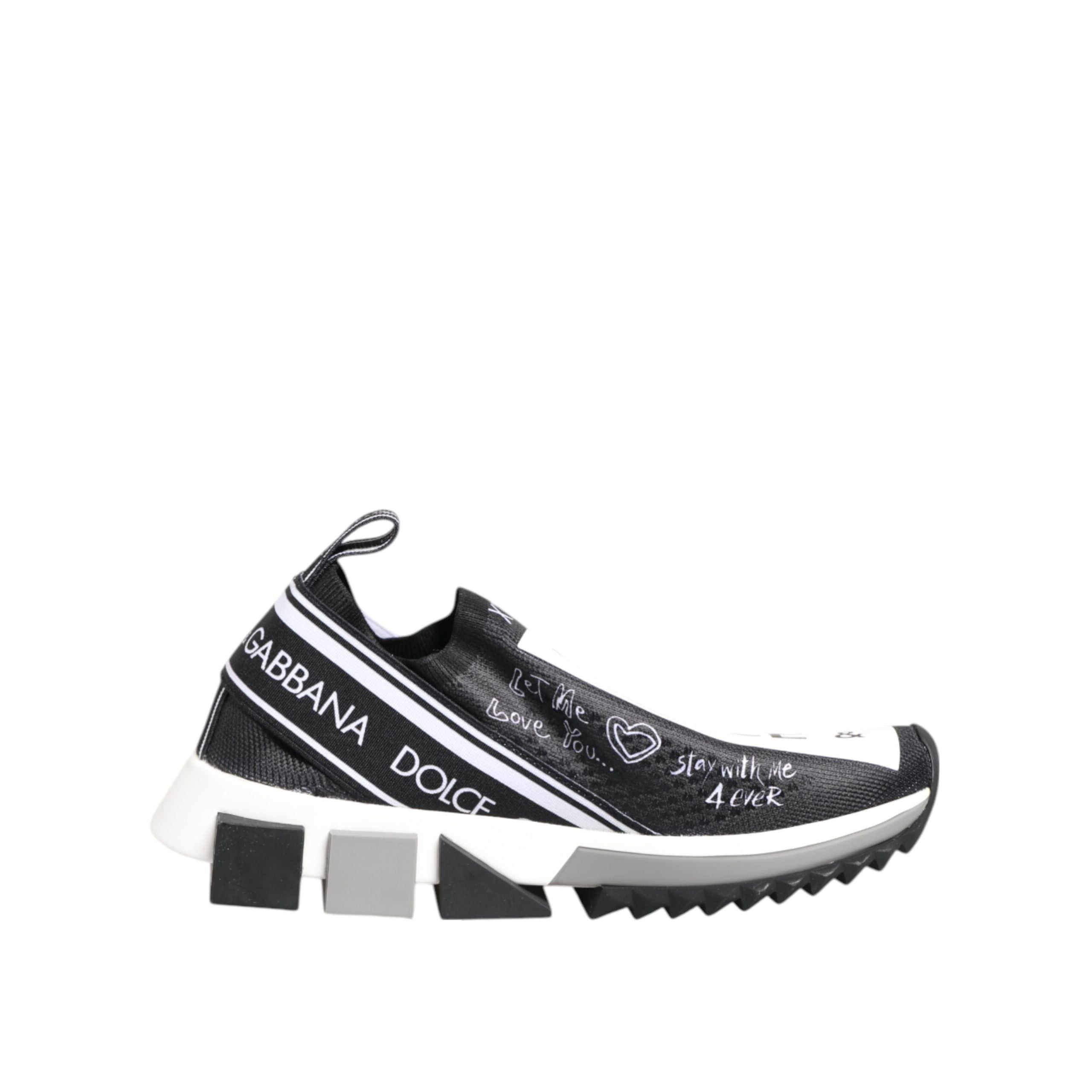 Pantofi Sport Dolce & Gabbana Sorrento Low Top Negru Alb