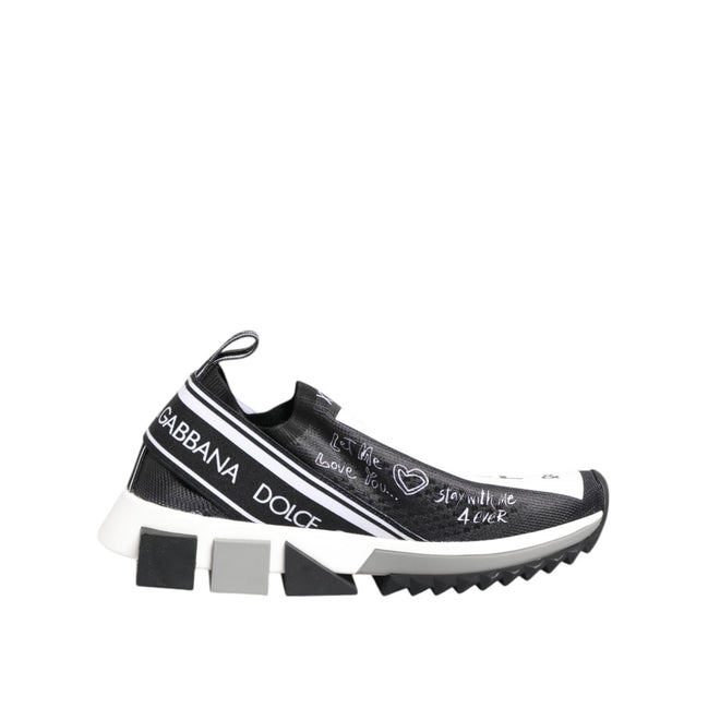Pantofi Sport Dolce & Gabbana Sorrento Low Top Negru Alb