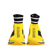 Dolce & Gabbana Yellow Black Sorrento Socks Sneakers