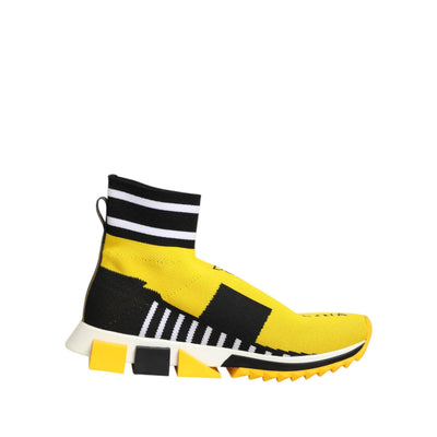 Adidași Dolce & Gabbana Sorrento cu șosetă galben și negru