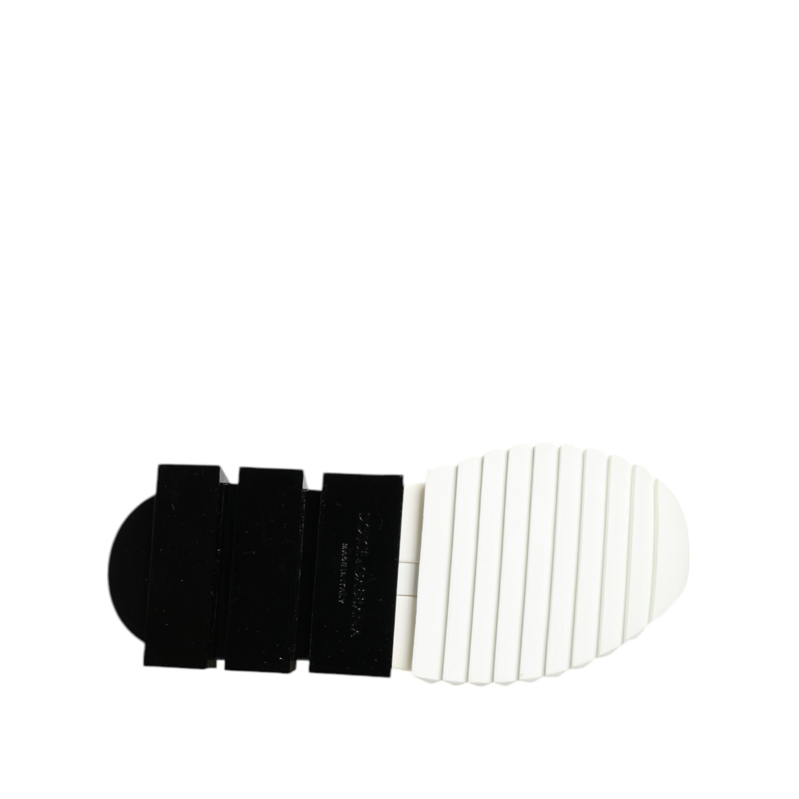 Dolce & Gabbana White Black Low Top Sorrento Sneakers