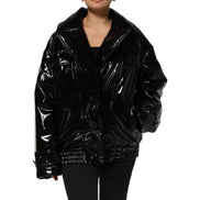 Dolce & Gabbana Black Quilted Puffer Coat Jacket