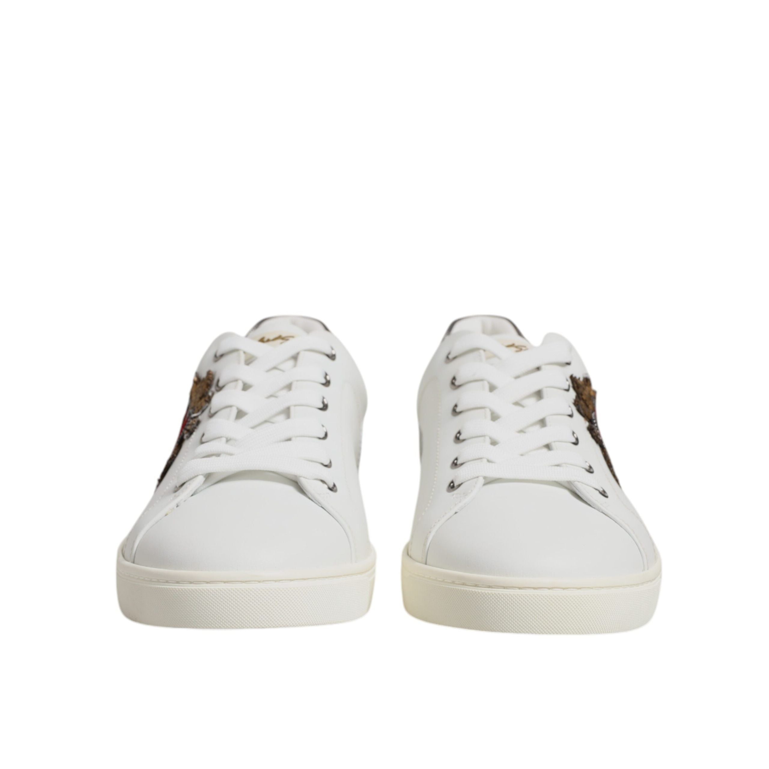 Dolce & Gabbana Adidași Albi Joși Sacred Heart