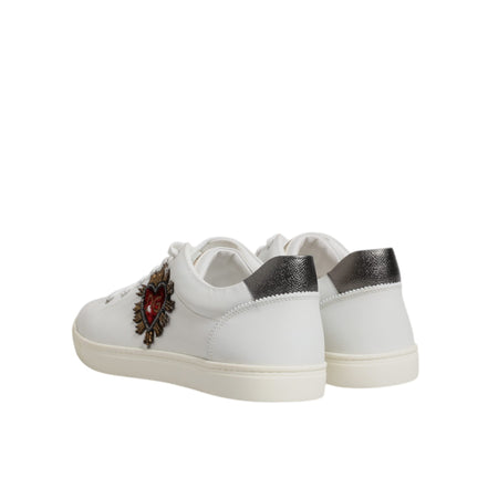 Dolce & Gabbana Adidași Albi Joși Sacred Heart