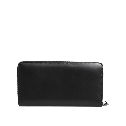 Dolce & Gabbana Black Brown Exotic Leather Continental Clutch Wallet