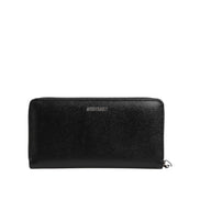 Portofel Continental cu Fermoar din Piele Neagră #DGFAMILY Dolce & Gabbana