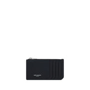 Saint Laurent Black Calf Leather Wallet