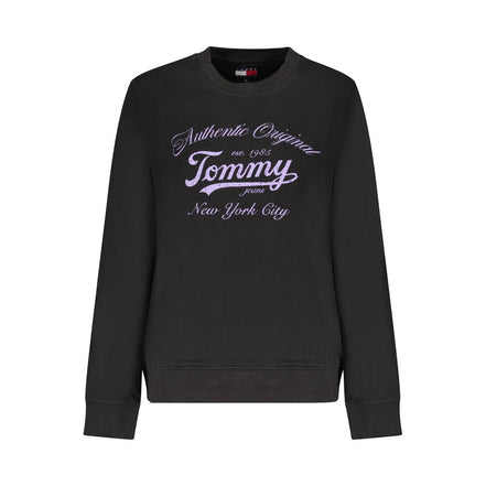 Tommy Hilfiger Black Cotton Women Sweatshirt