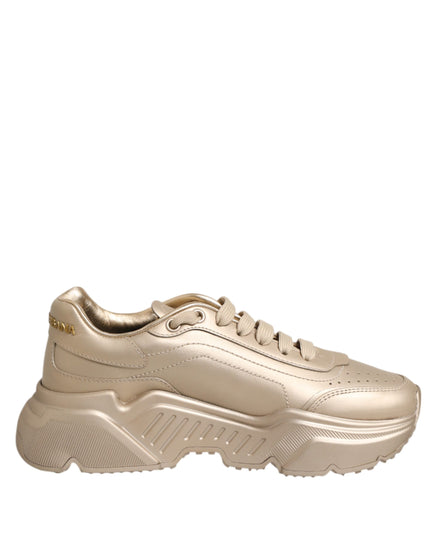 Adidași Daymaster din Piele Aurie Dolce & Gabbana