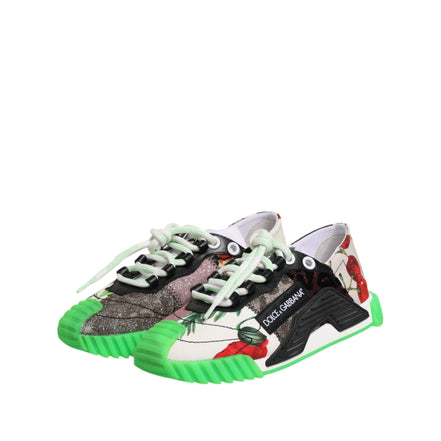 Adidași Dolce & Gabbana Multicolor DG Logo Leopard Cherry