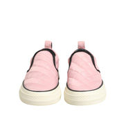 Adidași slip-on Dolce & Gabbana roz matlasați