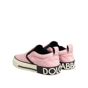 Adidași slip-on Dolce & Gabbana roz matlasați