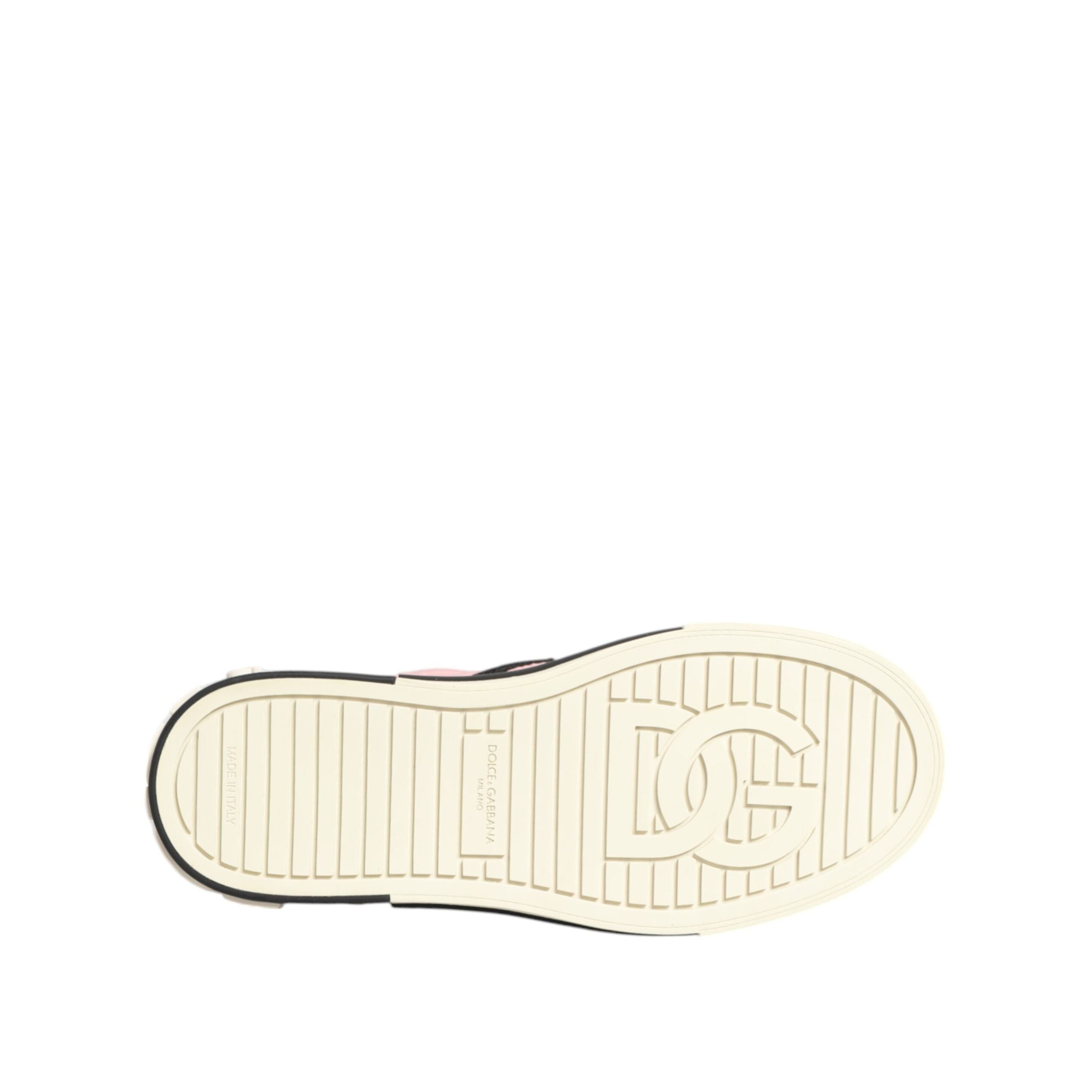 Adidași slip-on Dolce & Gabbana roz matlasați