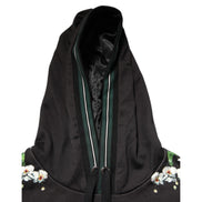 Dolce & Gabbana KING Black Orchid Floral Crown Logo Hoodie
