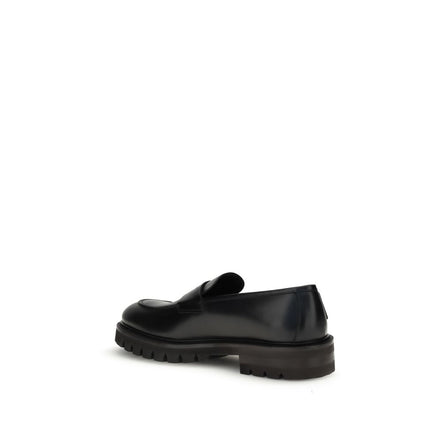 Ferragamo Black Slip-On Loafers