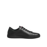 Dolce & Gabbana Adidași Joși cu Inimă de Cristal din Piele Neagră