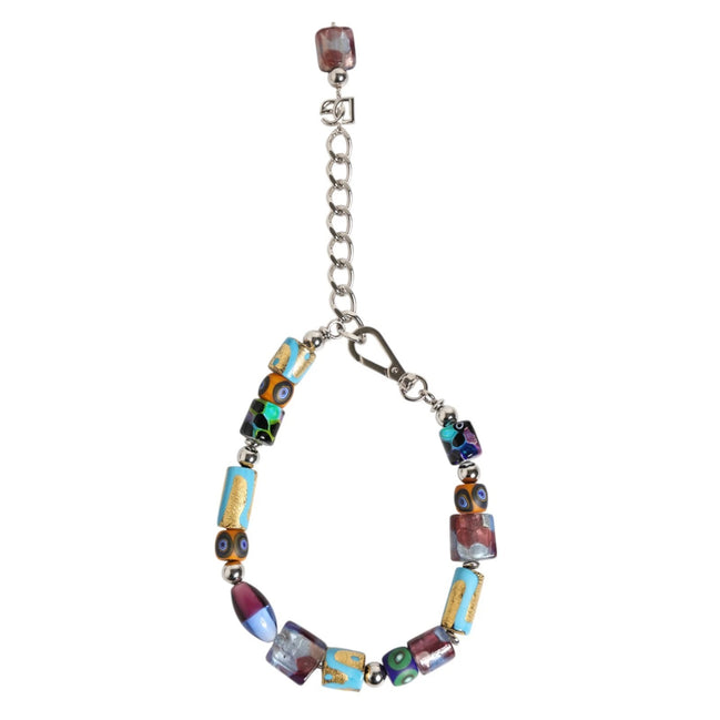 Colier Dolce & Gabbana Multicolor din Mărgele de Sticlă Murano, Alamă și Zamac