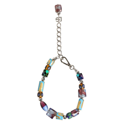 Colier Dolce & Gabbana Multicolor din Mărgele de Sticlă Murano, Alamă și Zamac