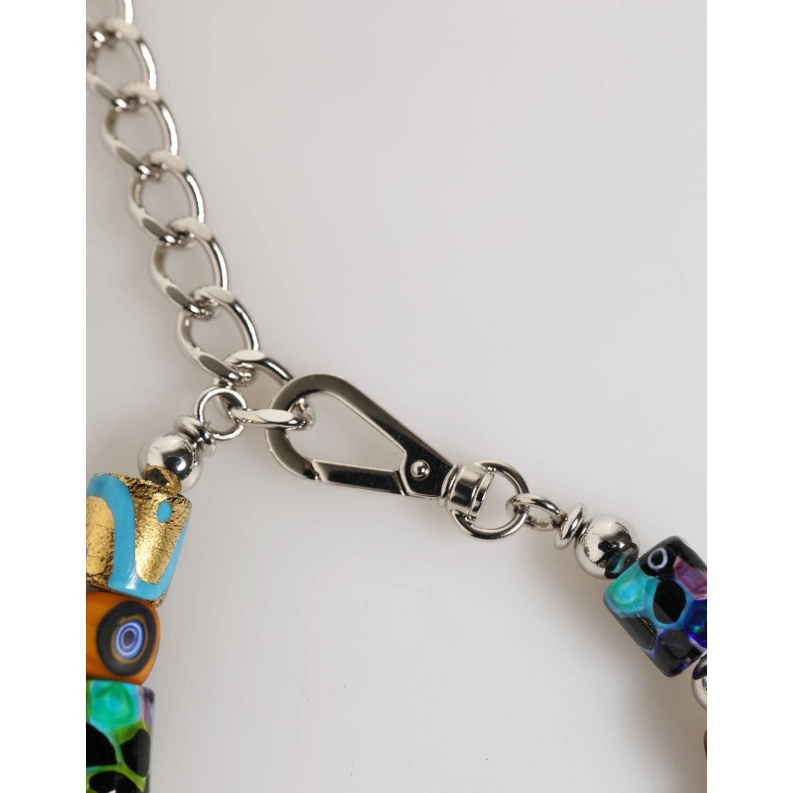 Colier Dolce & Gabbana Multicolor din Mărgele de Sticlă Murano, Alamă și Zamac