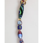 Dolce & Gabbana Multicolor Murano Glass Beads Gold Brass Chain Jewelry Necklace