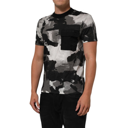 Tricou Dolce & Gabbana cu mânecă scurtă, camuflaj multicolor