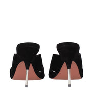 Sandale stiletto Amina Muaddi negre din piele