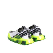 Dolce & Gabbana Black White Slip On Sorrento Sneakers
