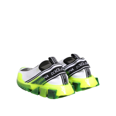 Dolce & Gabbana Black White Slip On Sorrento Sneakers