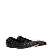 Balerini Chloé din piele neagră