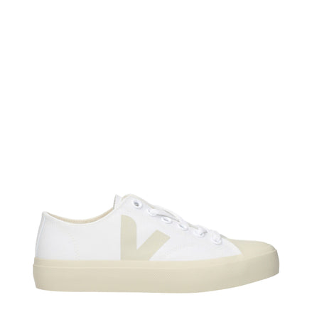 Adidași Veja albi, tip low-top, din pânză