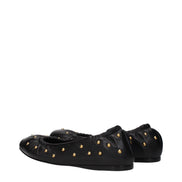 Balerini Chloé din piele neagră