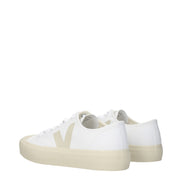 Adidași Veja albi, tip low-top, din pânză