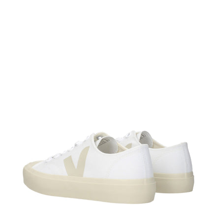 Adidași Veja albi, tip low-top, din pânză