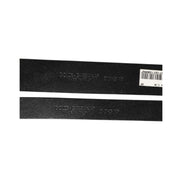 Dolce & Gabbana Black Double Strap Leather Silver Buckle Belt
