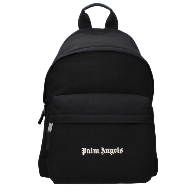 Rucsac din material textil Palm Angels negru
