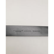 Dolce & Gabbana Black Studded Silver Buckle Belt