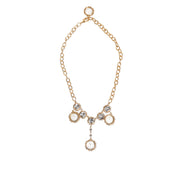 Colier statement tip pandantiv ceas Dolce & Gabbana Gold Crystal