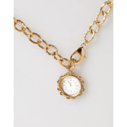 Colier statement tip pandantiv ceas Dolce & Gabbana Gold Crystal