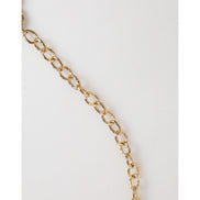 Colier statement tip pandantiv ceas Dolce & Gabbana Gold Crystal