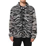 Hanorac cu glugă Dolce & Gabbana camuflaj gri
