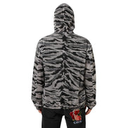Hanorac cu glugă Dolce & Gabbana camuflaj gri