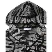 Hanorac cu glugă Dolce & Gabbana camuflaj gri